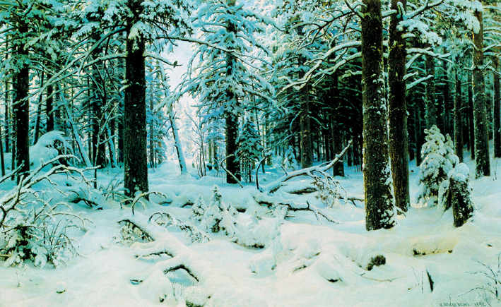  伊凡·伊凡诺维奇·希施金 Ivan I. Shishkin —— 林中雪景 (1)